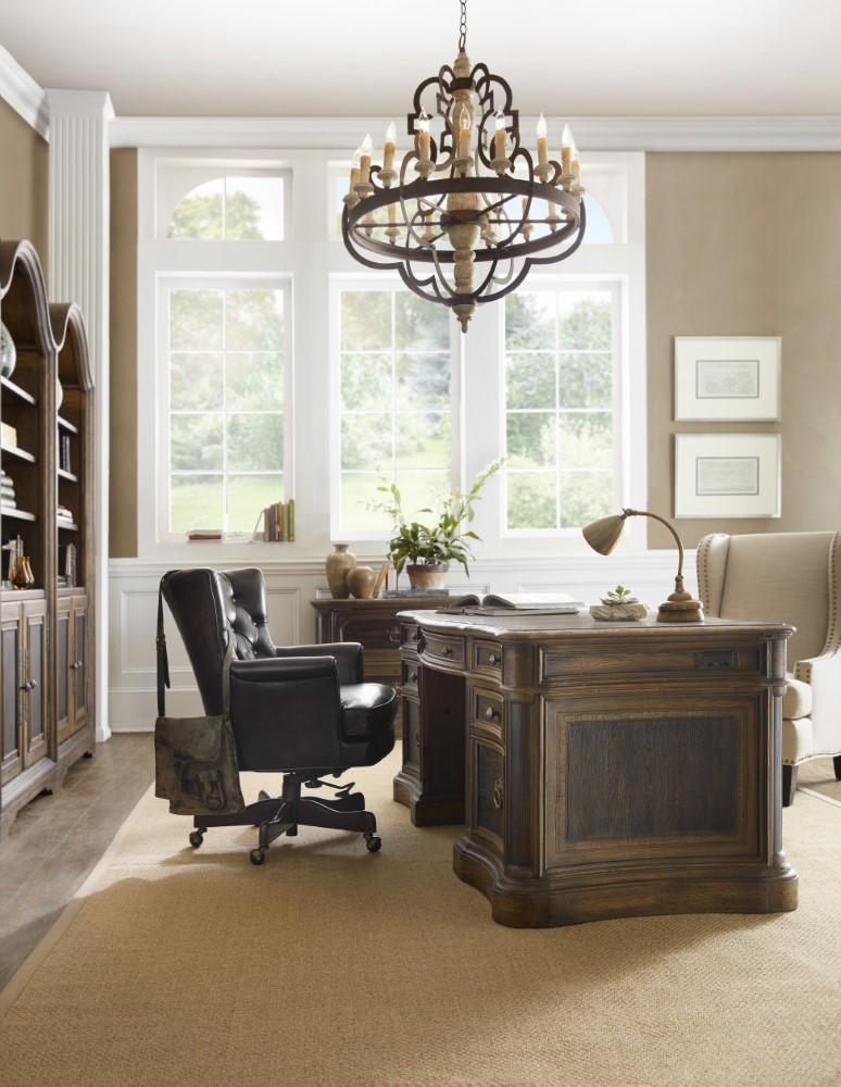 Hooker Furniture - Hill Country St. Hedwig Executive Desk - 5960-10563-MULTI veiw 6