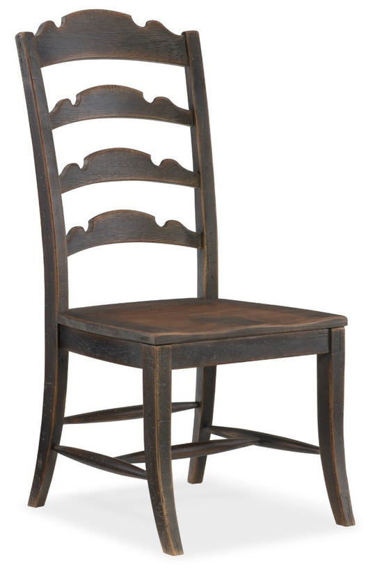 Hooker Furniture - Hill Country Twin Sisters Ladderback Side Chair - 5960-75310-BLK veiw 1