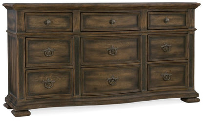 Hooker Furniture - Hill Country Williamson Nine-Drawer Dresser - 5960-90002-MULTI veiw 1