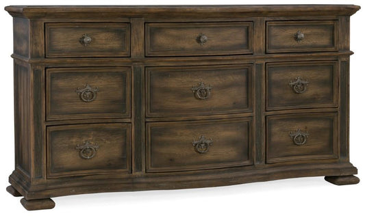 Hooker Furniture - Hill Country Williamson Nine-Drawer Dresser - 5960-90002-MULTI veiw 1