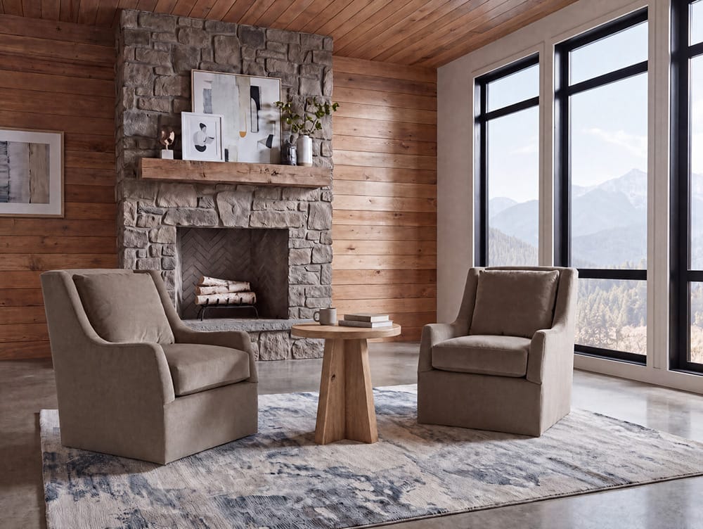 Hooker Furniture - Karina Swivel Chair in Khaki - HFCX-1936-009-400609-82 view 6