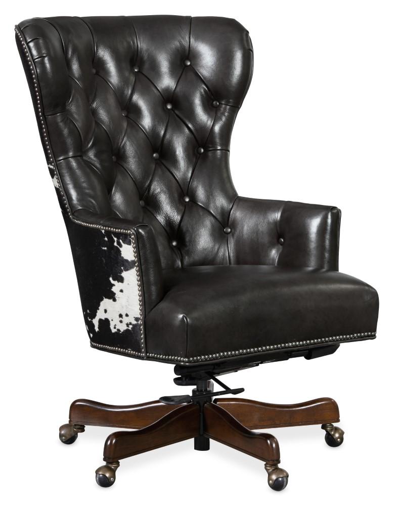 Hooker Furniture - Katherine Executive Swivel Tilt Chair w/ Black & White HOH - EC448-097 view 1