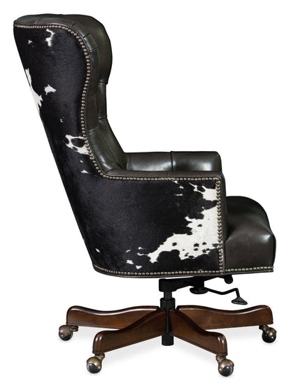 Hooker Furniture - Katherine Executive Swivel Tilt Chair w/ Black & White HOH - EC448-097 view 3