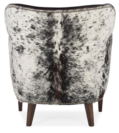Hooker Furniture - Kato Leather Club Chair w/ Salt Pepper Brindle - CC469-097 veiw 2