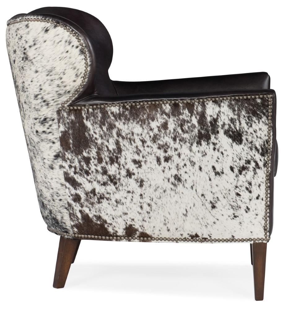 Hooker Furniture - Kato Leather Club Chair w/ Salt Pepper Brindle - CC469-097 veiw 3