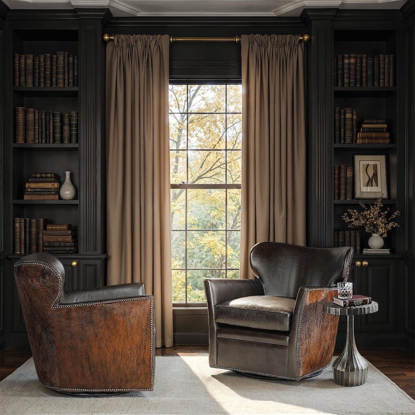 Hooker Furniture - Kato Leather Swivel Chair w/ Dark HOH - CC469-SW-089 veiw 4