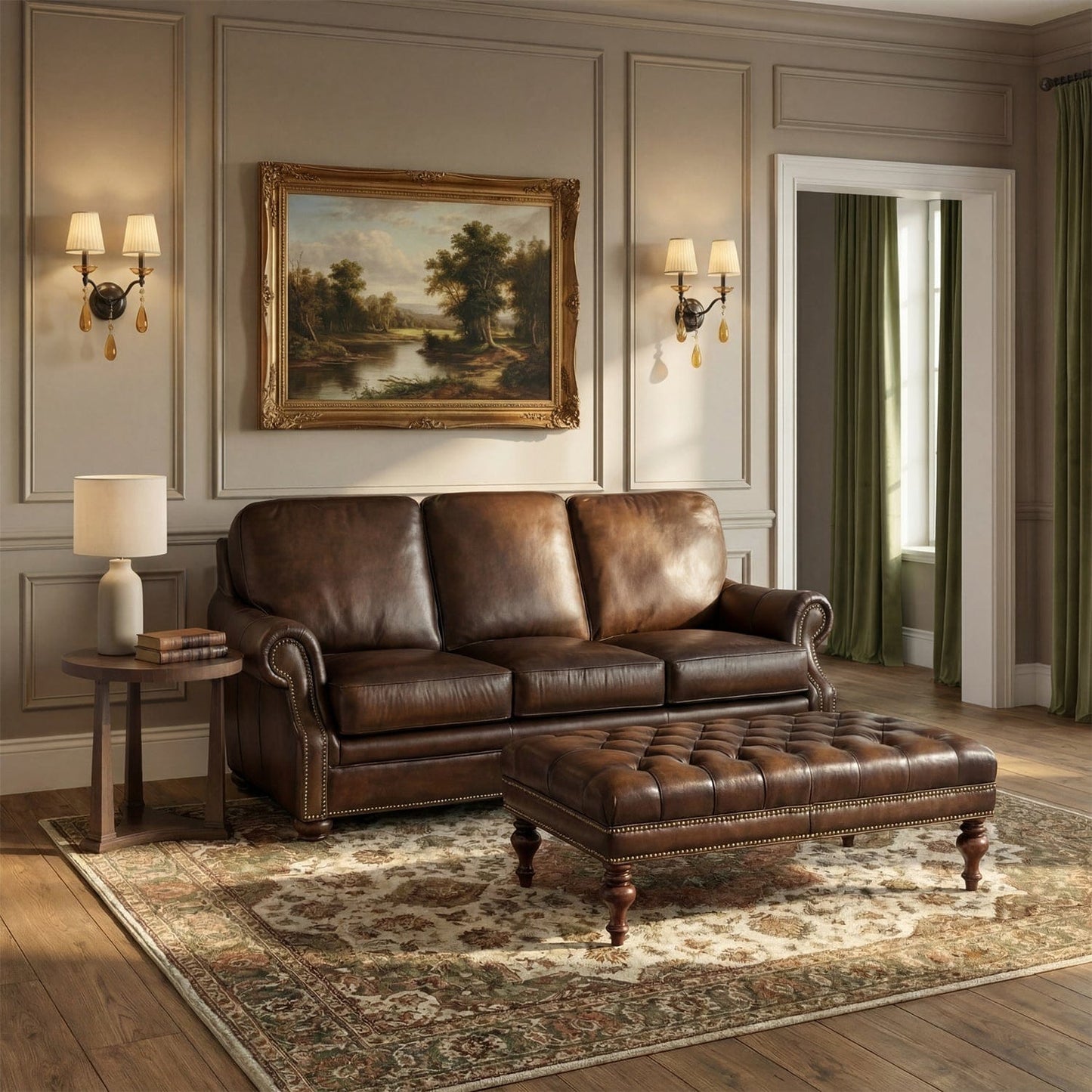 Hooker Furniture - Kingley Tufted Cocktail Ottoman - CO385-085 veiw 2