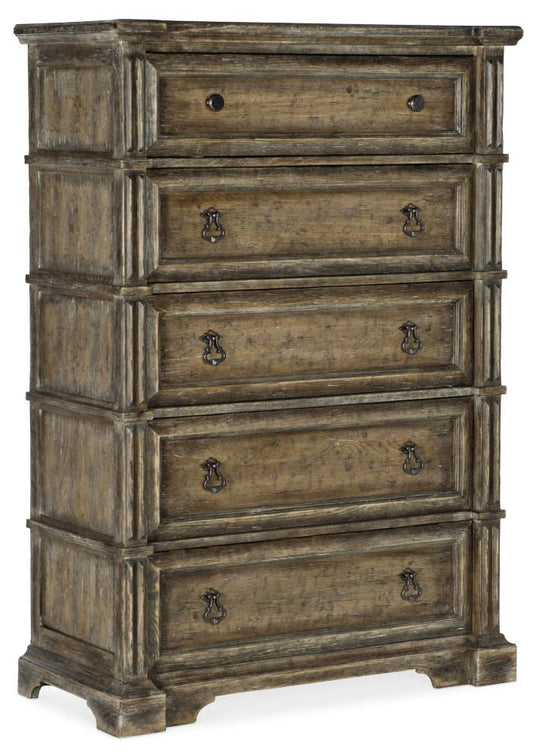 Hooker Furniture - La Grange Ross Prairie Five Drawer Chest - 6960-90010-80 veiw 1