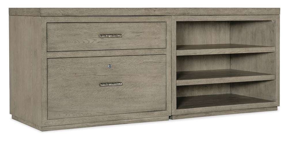 Hooker Furniture - Linville Falls 72in Credenza with Lateral File and Open Desk Cabinet - 6150-10909-85 veiw 1