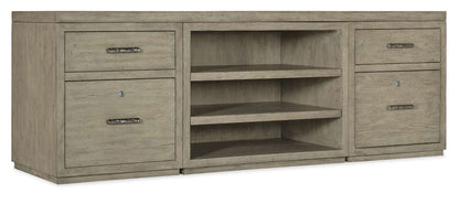 Hooker Furniture - Linville Falls 84in Credenza with Two Files and Open Desk Cabinet - 6150-10918-85 veiw 1
