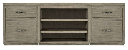 Hooker Furniture - Linville Falls 84in Credenza with Two Files and Open Desk Cabinet - 6150-10918-85 veiw 3