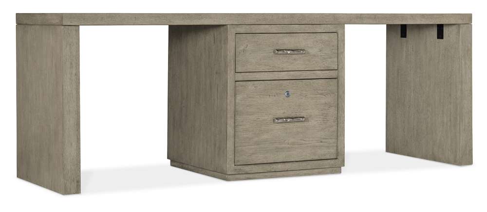 Hooker Furniture - Linville Falls 84in Desk with One Centered File - 6150-10914-85 veiw 1