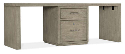 Hooker Furniture - Linville Falls 84in Desk with One Centered File - 6150-10914-85 veiw 1