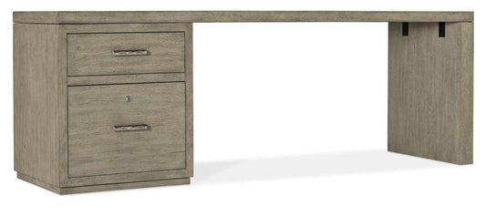 Hooker Furniture - Linville Falls 84in Desk with One File - 6150-10915-85 veiw 1