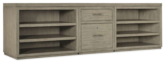 Hooker Furniture - Linville Falls 96in Credenza with File and Two Open Desk Cabinets Credenza - 6150-10930-85 veiw 1