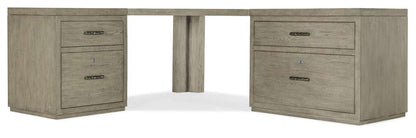 Hooker Furniture - Linville Falls Corner Desk with File and Lateral File - 6150-10935-85 veiw 3