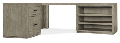 Hooker Furniture - Linville Falls Corner Desk with File and Open Desk Cabinet - 6150-10933-85 veiw 1