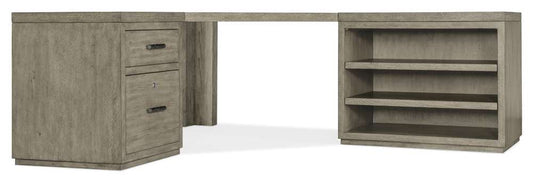 Hooker Furniture - Linville Falls Corner Desk with File and Open Desk Cabinet - 6150-10933-85 veiw 1