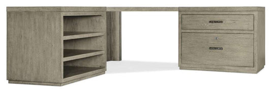 Hooker Furniture - Linville Falls Corner Desk with Lateral File and Open Desk Cabinet - 6150-10936-85 veiw 1