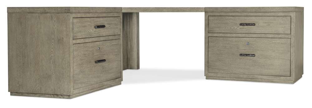 Hooker Furniture - Linville Falls Corner Desk with Two Lateral Files - 6150-10938-85 veiw 1