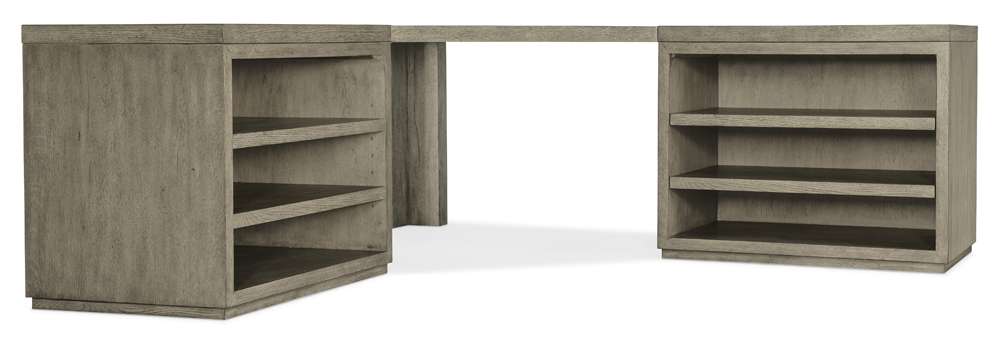 Hooker Furniture - Linville Falls Corner Desk with Two Open Desk Cabinets - 6150-10937-85 veiw 1