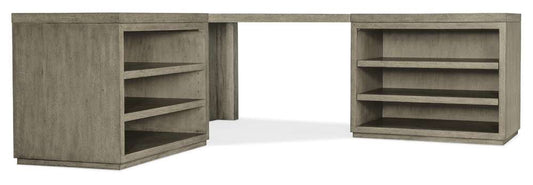 Hooker Furniture - Linville Falls Corner Desk with Two Open Desk Cabinets - 6150-10937-85 veiw 1