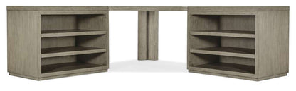Hooker Furniture - Linville Falls Corner Desk with Two Open Desk Cabinets - 6150-10937-85 veiw 3