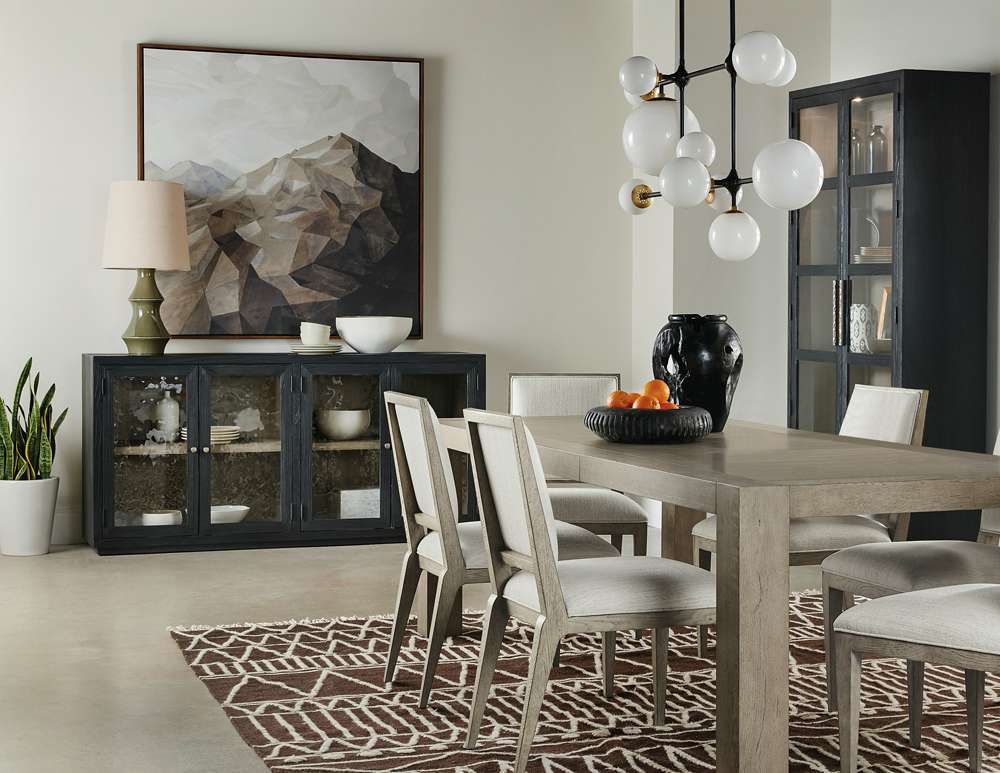 Hooker Furniture - Linville Falls North Fork Rectangle Dining Table w/1-24in Leaf - 6150-75200-85 veiw 3