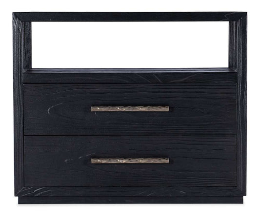 Hooker Furniture - Linville Falls Shou Sugi Ban Two Drawer Nightstand - 6150-90016-99 veiw 2