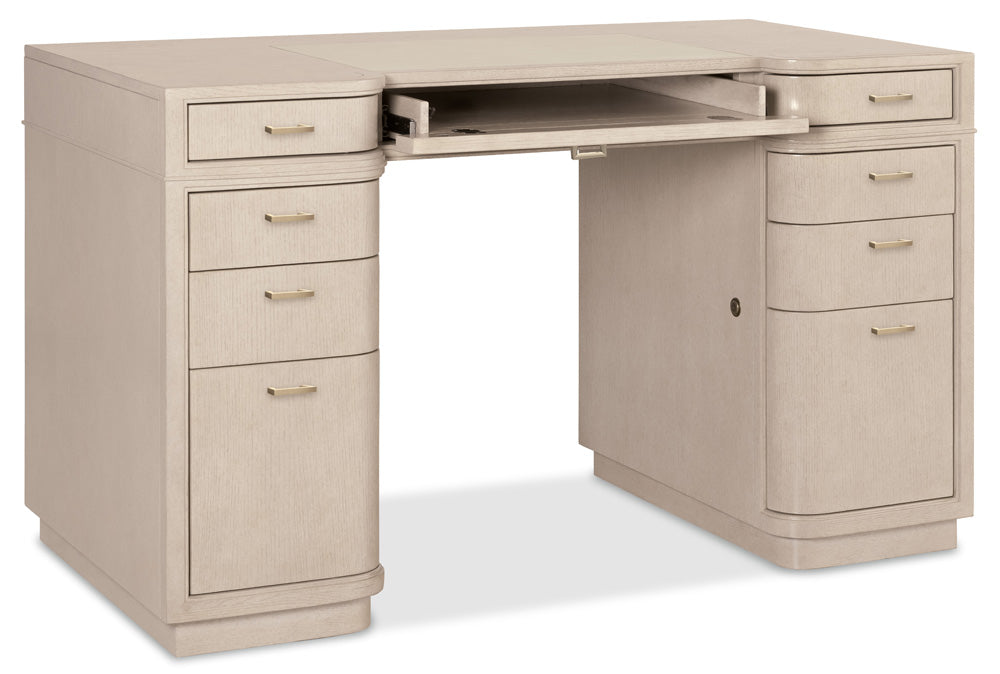 Hooker Furniture - Marlowe Knee-Hole Desk - 6420-10458-80 view 3