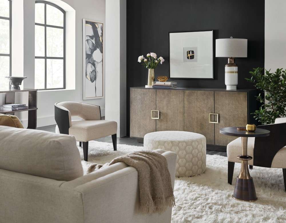 Hooker Furniture - Melange Asher Four Door Entertainment Credenza - 628-55055-89 veiw 5