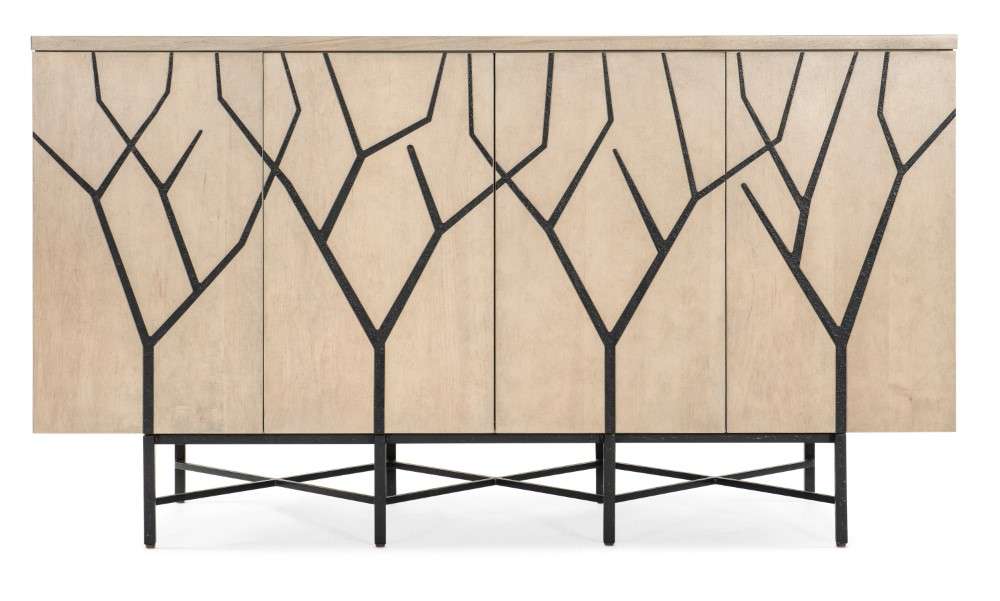 Hooker Furniture - Melange Branched Four Door Entertainment Credenza - 628-55042-05 veiw 3