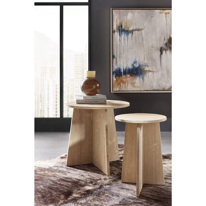 Hooker Furniture - Melange Cirque End Table in Whites/Creams/Beiges - 628-80592-00 view 5