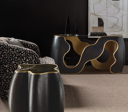 Hooker Furniture - Melange Even and Flow Round End Table - Blacks - 628-80587-99 view 5