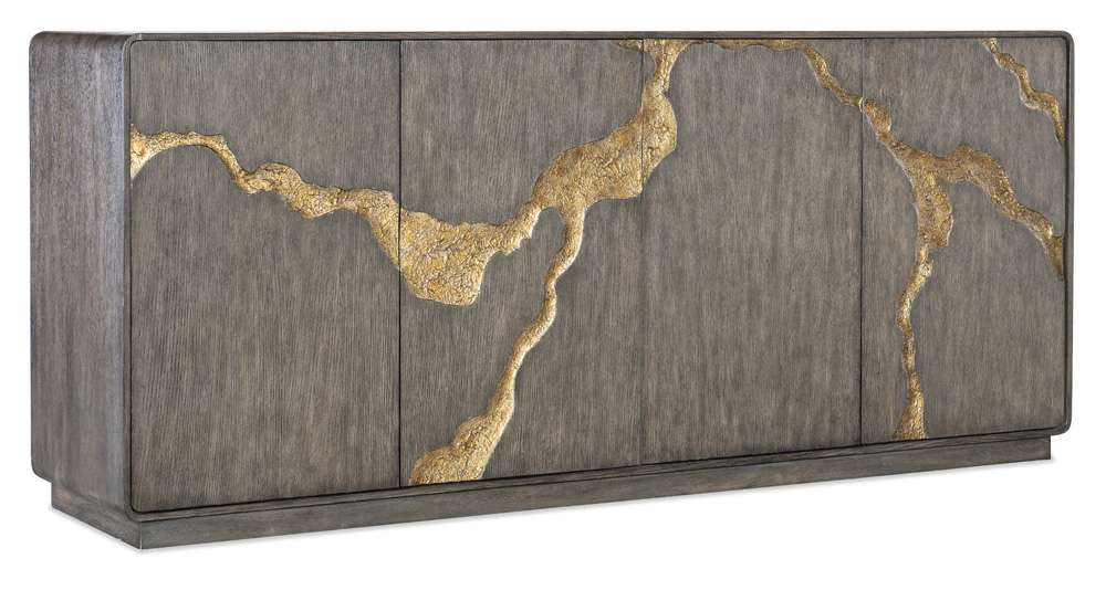 Hooker Furniture - Melange Fissured Entertainment Credenza - 628-55068-89 veiw 1
