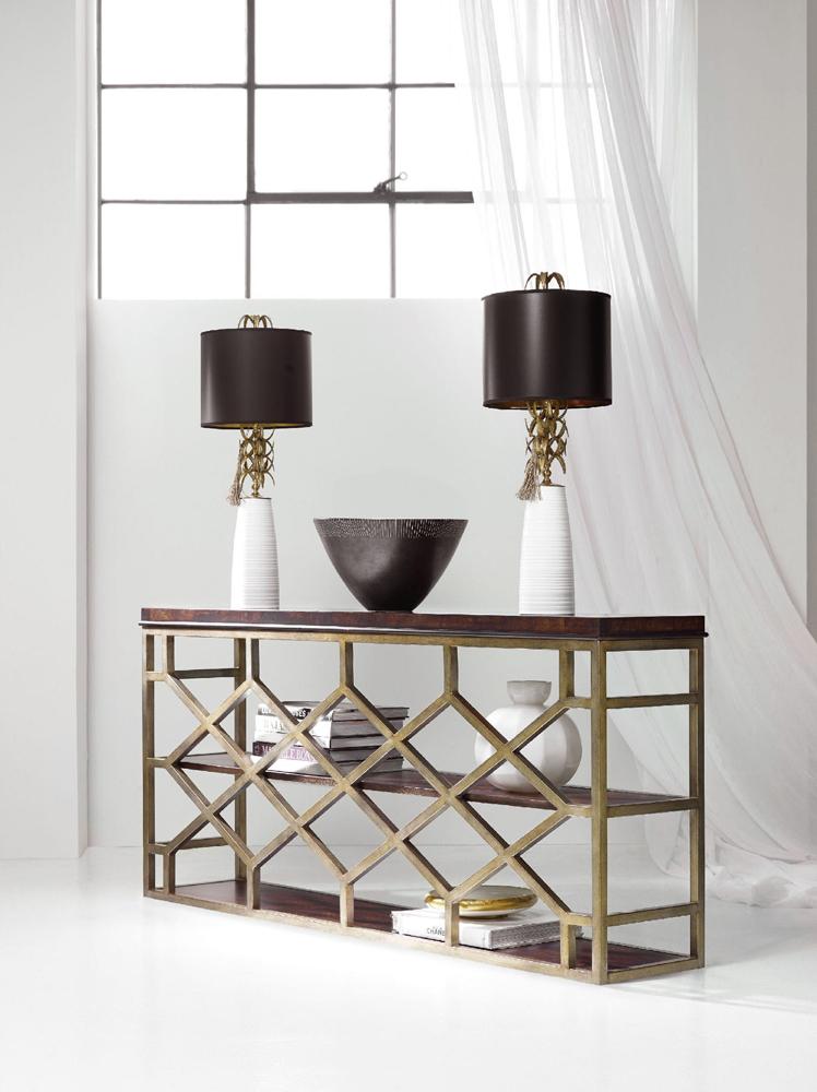 Hooker Furniture - Melange Giles Console Table - 638-85290-DKW veiw 1
