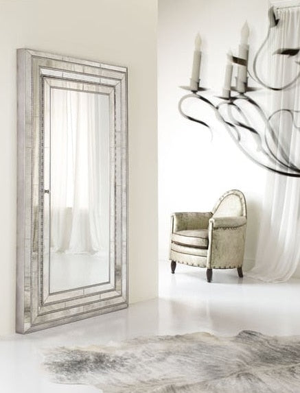Hooker Furniture - Melange Glamour Floor Mirror w/Jewelry Armoire Storage - 638-50012 veiw 1