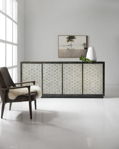 Hooker Furniture - Melange Greystone Four-Door Credenza - 638-85514-00 veiw 4