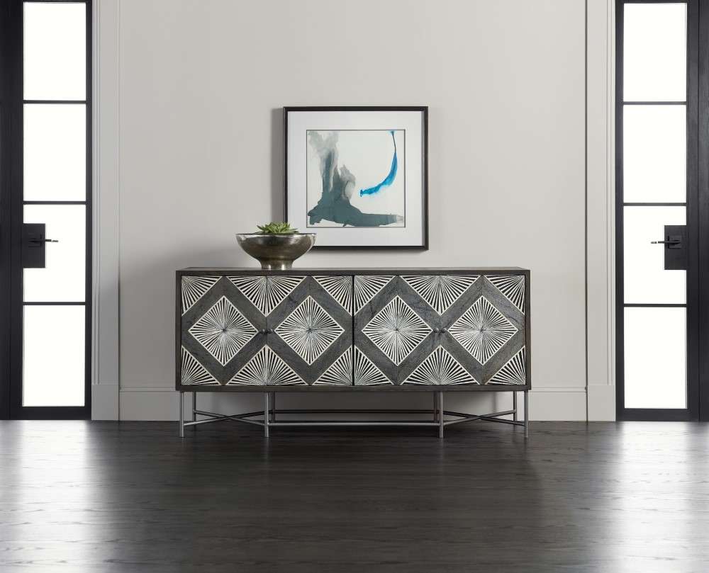 Hooker Furniture - Melange Hawthorne Four Door Credenza - 628-85122-98 veiw 4