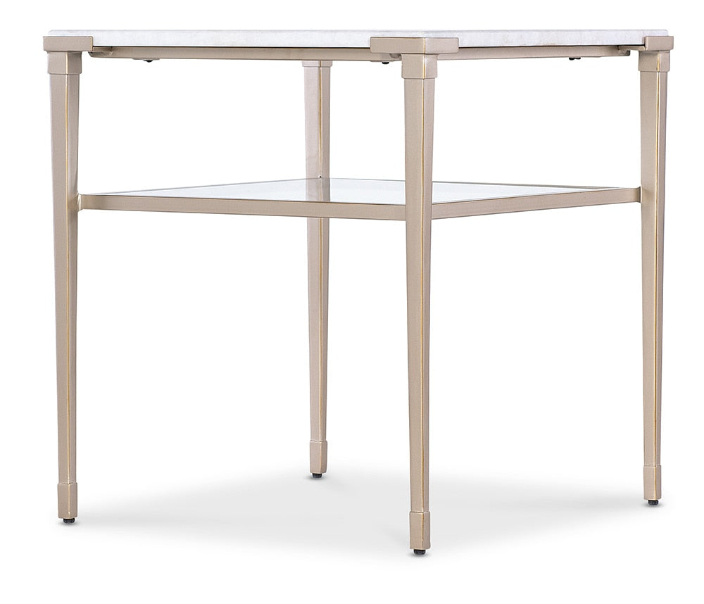 Hooker Furniture - Melange Jen End Table in Golds - 628-80590-00 veiw 3