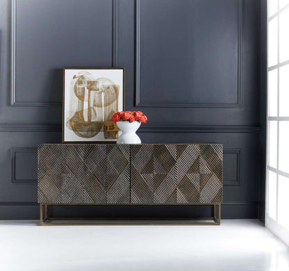 Hooker Furniture - Melange Marcellus Four Door Credenza - 628-85123-89 veiw 4