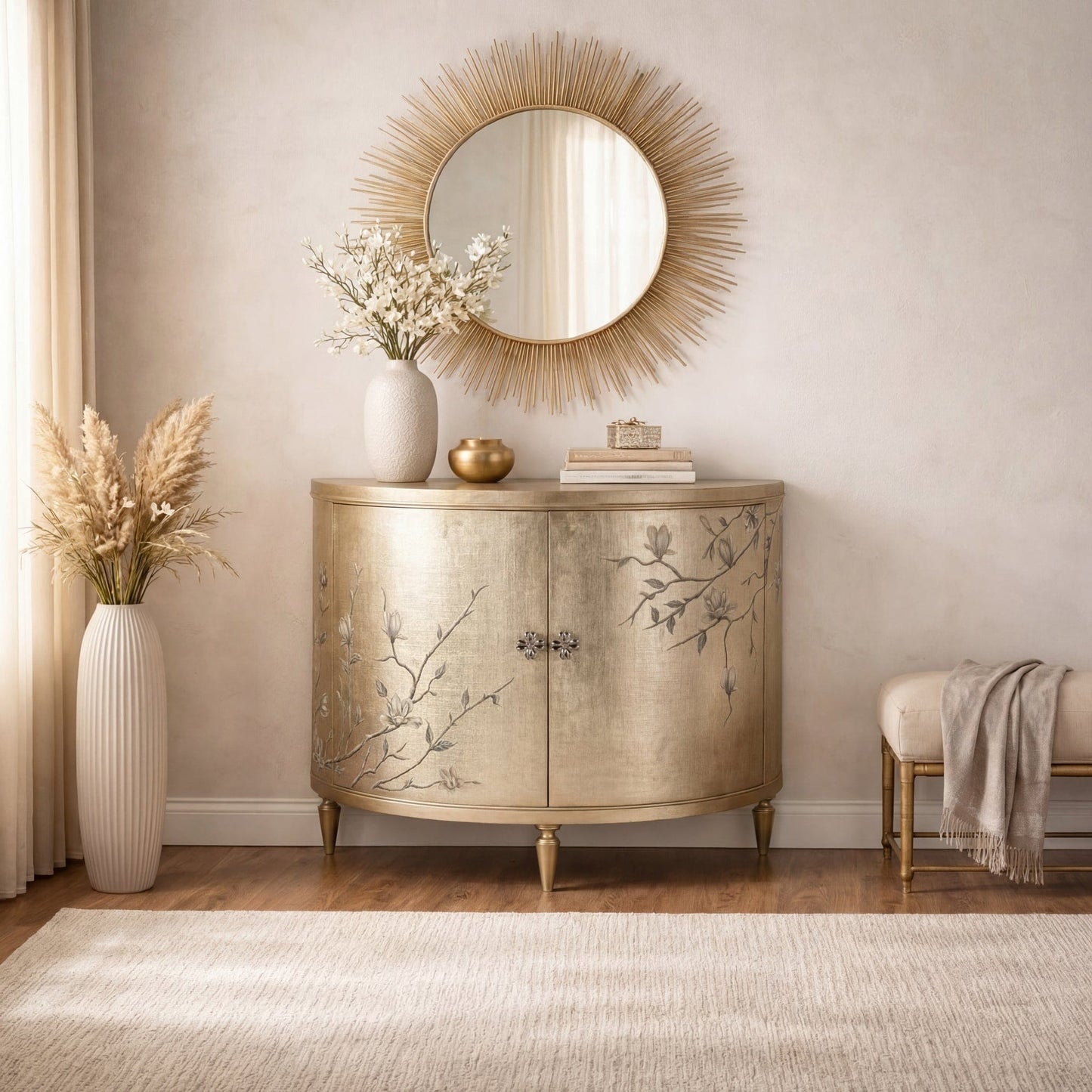 Hooker Furniture - Melange Marguerite Two Door Demilune Chest - 628-85645-92 veiw 5