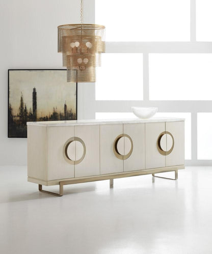 Hooker Furniture - Melange Noelle Credenza - 638-55021-WH veiw 3