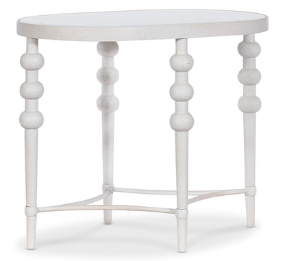 Hooker Furniture - Melange On the Bright Side Oval End Table - Whites/Creams/Beiges - 628-80580-02 view 1