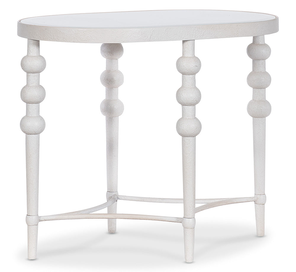 Hooker Furniture - Melange On the Bright Side Oval End Table - Whites/Creams/Beiges - 628-80580-02 view 2