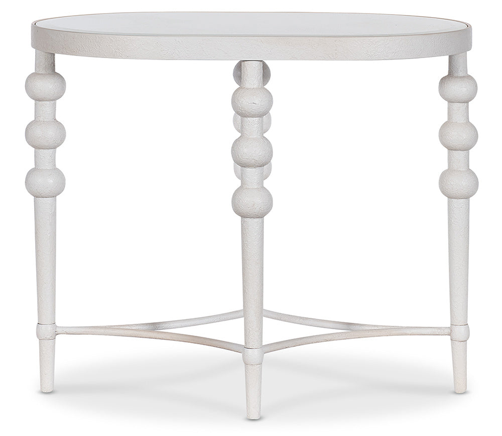 Hooker Furniture - Melange On the Bright Side Oval End Table - Whites/Creams/Beiges - 628-80580-02 view 3