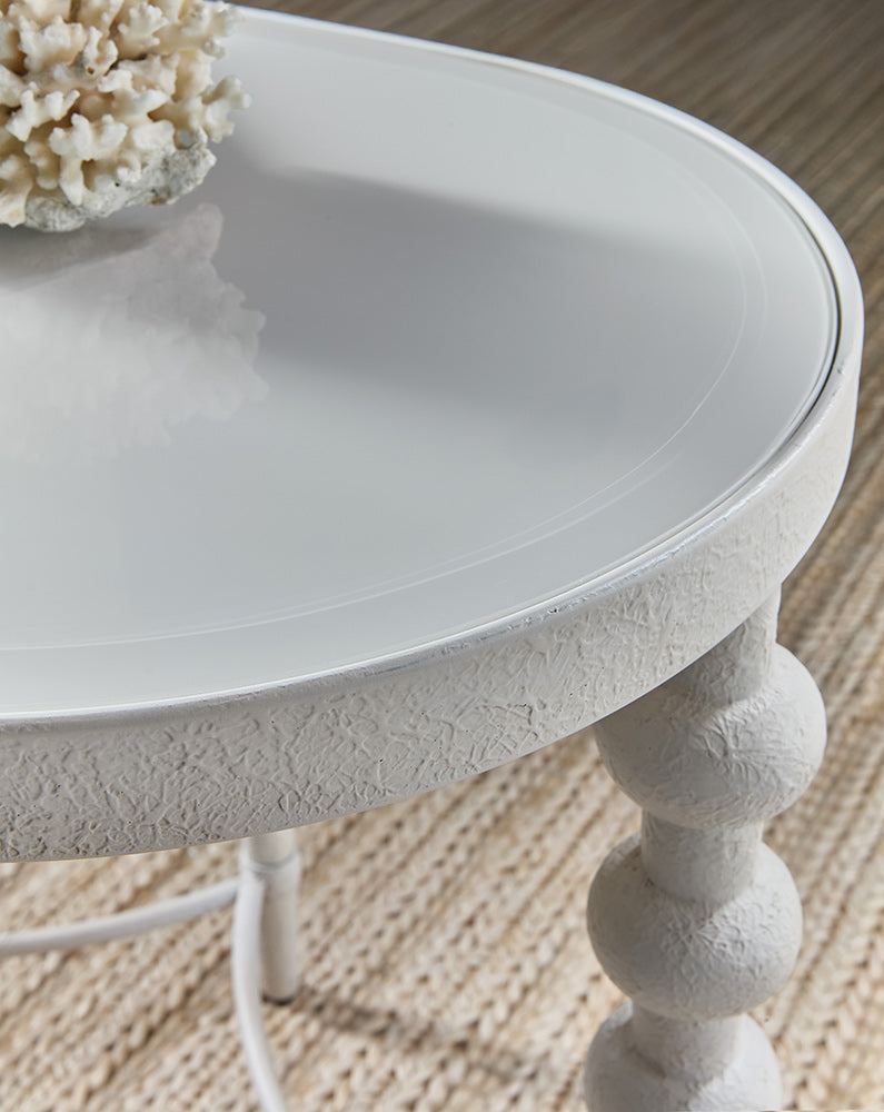 Hooker Furniture - Melange On the Bright Side Oval End Table - Whites/Creams/Beiges - 628-80580-02 view 5