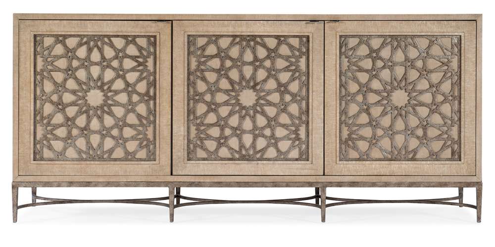 Hooker Furniture - Melange Suzani Three Door Entertainment Console - 628-55013-80 veiw 3