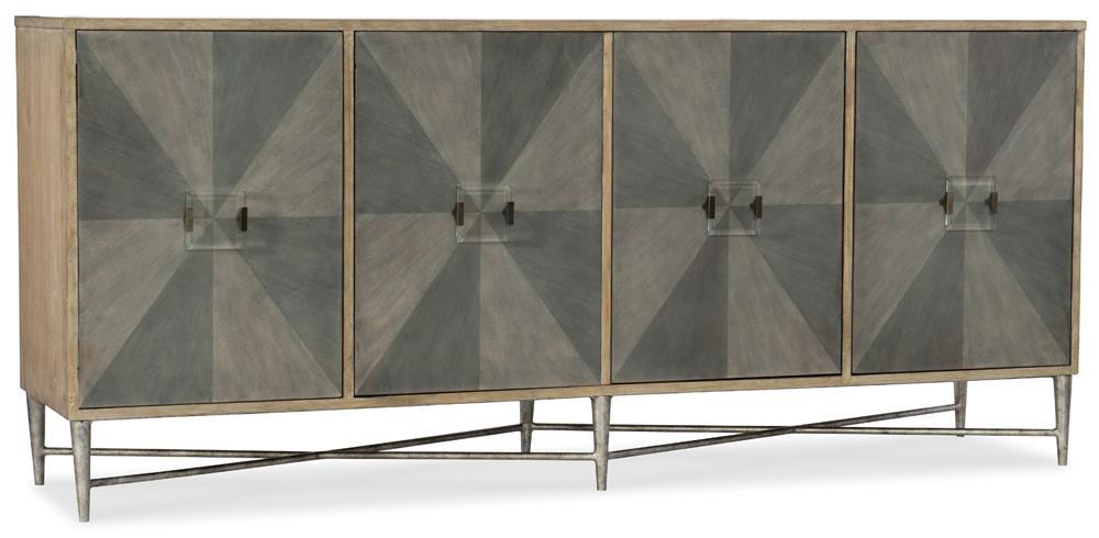 Hooker Furniture - Melange Zola Four-Door Credenza - 638-85316-LTGY veiw 3