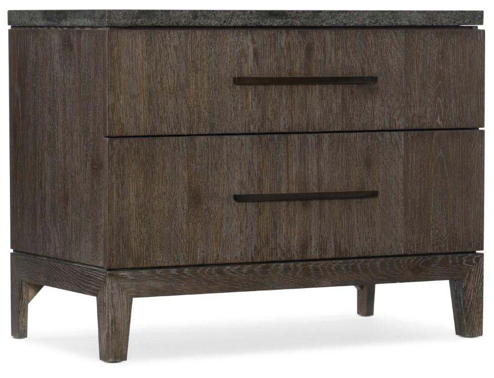 Hooker Furniture - Miramar Aventura San Marcos Stone Top Nightstand - 6202-90015-DKW veiw 1